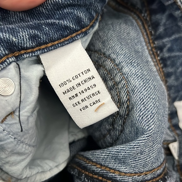 NWT Ashely Mason Heart Crochet Back Pockets Jeans 00/23 - Picture 4 of 9